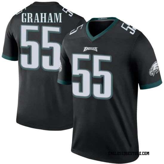 Limited Youth Brandon Graham White Road Jersey - #55 Football Philadelphia  Eagles 100th Season Vapor Untouchable Size S(10-12)