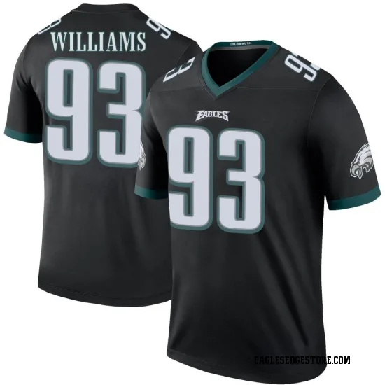 Milton Williams Philadelphia Eagles Game-Used #93 Midnight