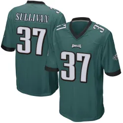 Tre Sullivan Philadelphia Eagles Men's Green Backer Long Sleeve T